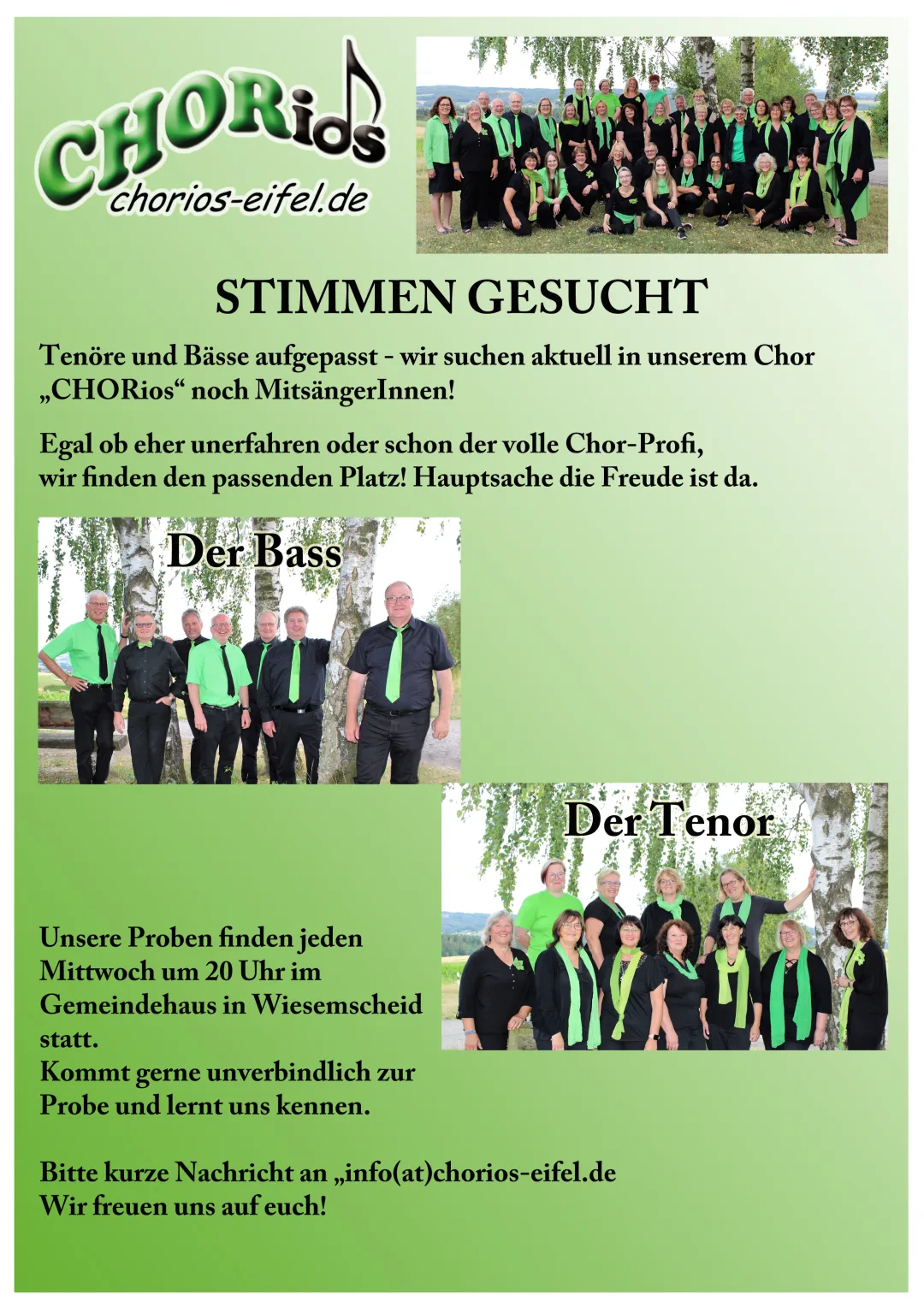 STIMMEN GESUCHT